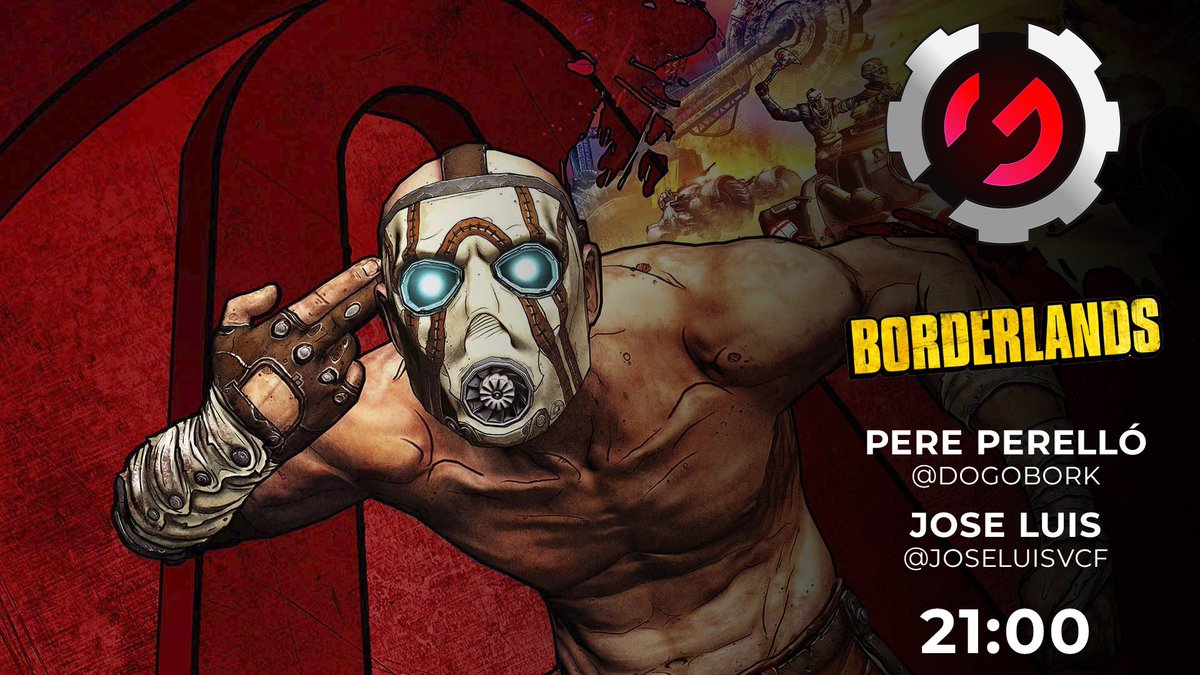 Hoy toca de nuevo locura máxima en Borderlands, con <a href="/DogoBork/">DogoBork</a> y <a href="/joseluisvcf/">𝕵𝖔𝖘𝖊 𝕷𝖚𝖎𝖘</a> a las 21:00 en twitch.tv/canalgoty