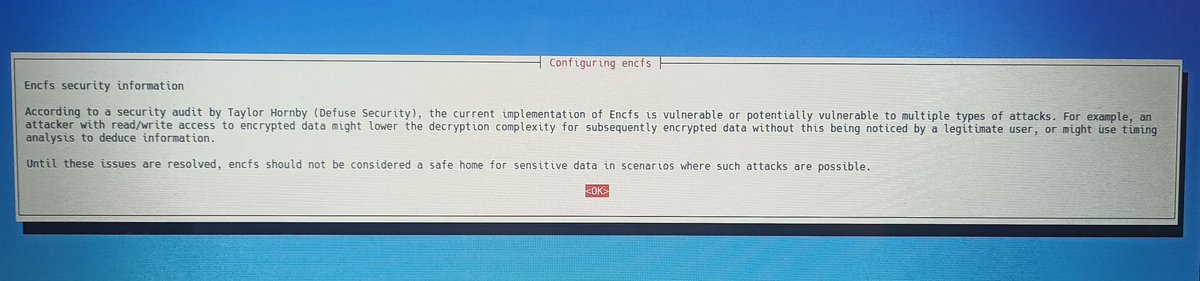muskequeerrrrrr's tweet image. #Linux #help #Linuxhelp #ubuntu I had a 19.10 Linux Ubuntu distribution and now I've updated it with do-releases-update and after it fetched everything, I got this.
I don't really have any other option, but what does is this warning telling me?
