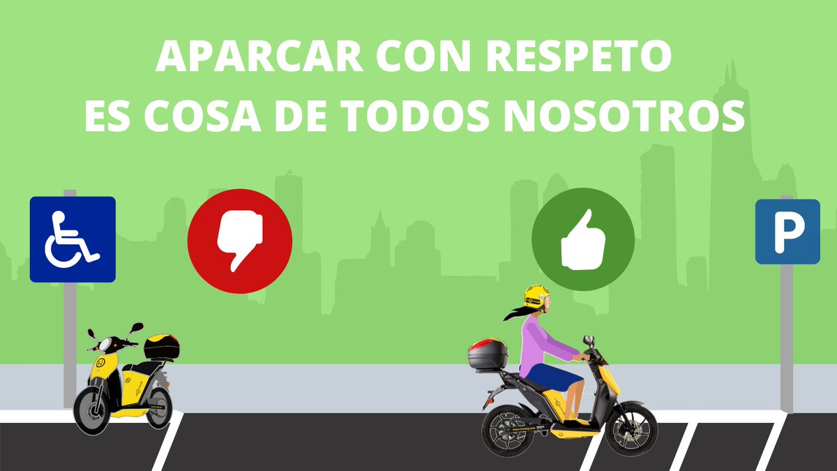 RECUERDA NO APARCAR EN PARKING RESERVADO PARA PERSONAS CON MOVILIDAD REDUCIDA
APARCA SIEMPRE EN PARKING DE MOTOS

#estacionaconrespeto
#muevetesindejarhuella
#moviliadsostenible
#movilidadsevilla
#motosharing
#sostenibilidad
#SmartCity