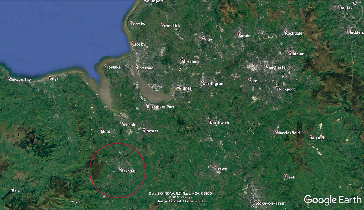 Wrexham - the fourth largest urban area in Wales, the largest in north Wales and home of community radio station <a href="/CalonFM/">Calon FM</a> is another one of the 22 polygon areas in the north-west macro area to be advertised soon in Round 2 of <a href="/Ofcom/">Ofcom</a>'s #smallscaleDAB rollout.