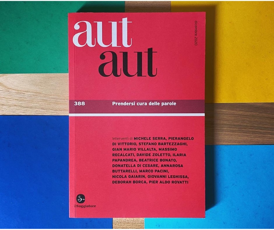 Come abitare criticamente il linguaggio oggi dominante senza farsi sommergere dai suoi stereotipi o dalla sua allarmante entropia? È uscito il nuovo numero ➡️ autaut.ilsaggiatore.com/2020/12/388-20…
#autaut388 <a href="/ilSaggiatoreEd/">ilSaggiatore</a> @00doppiozero <a href="/lavoroculturale/">il lavoro culturale</a> @antinomie_it