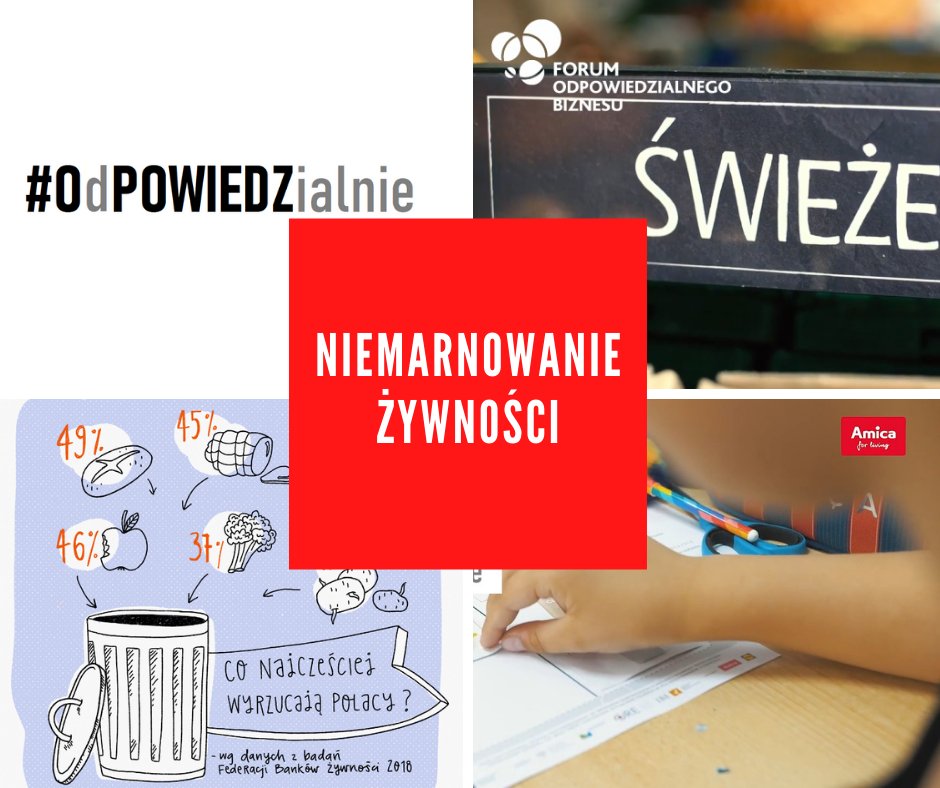 Wg danych <a href="/PIE_NET_PL/">Polski Instytut Ekonomiczny</a> marnujemy rocznie 247 kg żywności 🗑

O tym, jak #biznes może temu przeciwdziałać, rozmawiamy w cyklu #OdPOWIEDZialnie z partnerami FOB:

🎬 #Raben: facebook.com/ForumOdpowiedz…
🎬 #Amica: fb.watch/2pFVBermB_/
🎬 <a href="/TescoMediaPL/">Tesco Polska</a>: fb.watch/2pFXhALeu5/

#CSRwPL