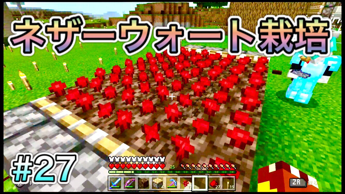 ジンとニーノ マイクラ動画アップしましたー 今回はネザーウォート栽培施設を2人で作ってみました 施設とは呼べない代物ですが 拙い点が多々ありますが温かい目で見ていただけたら幸いです W 動画はこちら T Co Ykupndtspw マイクラ