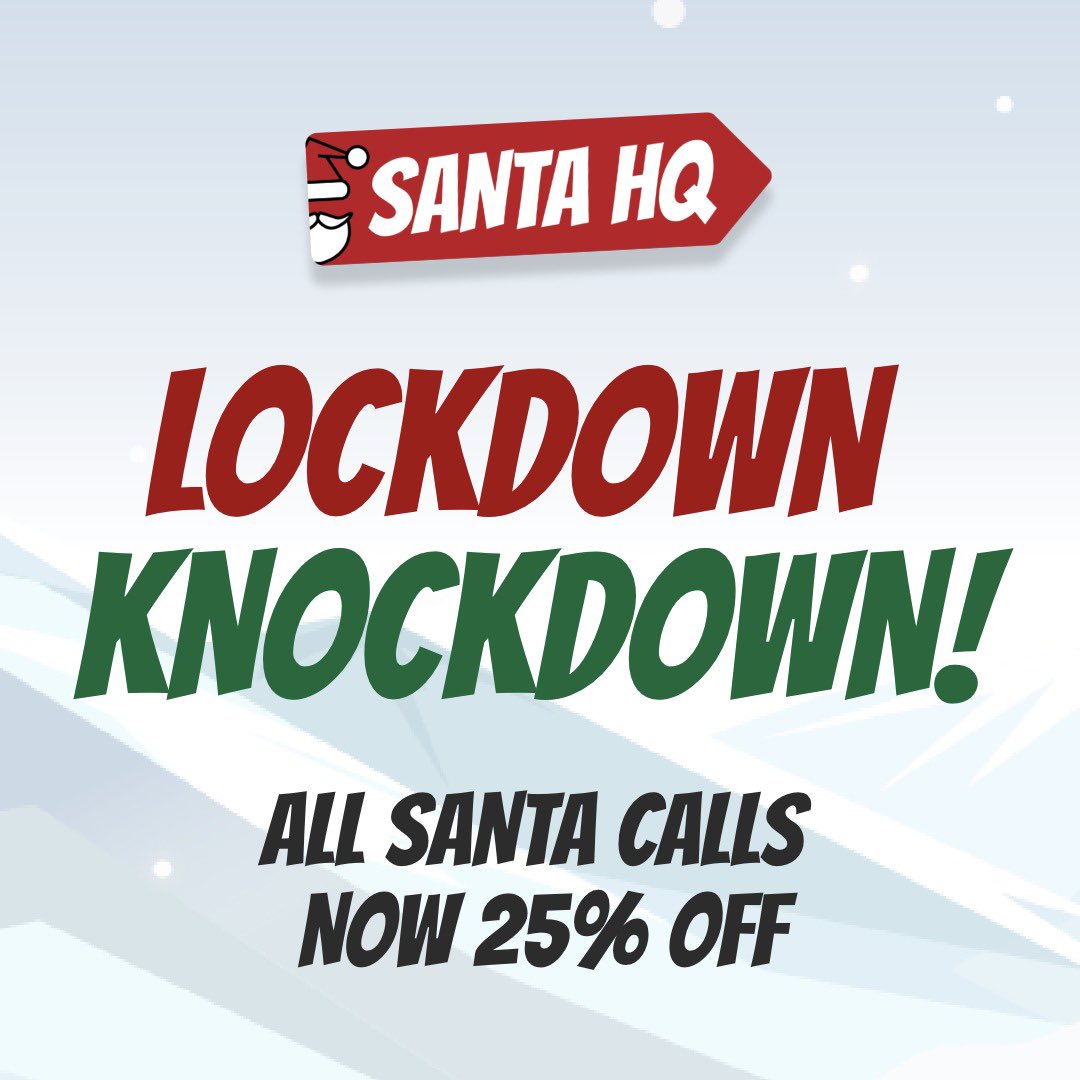 Santa HQ is all about keeping the magic of Christmas alive! So if you have been disappointed with a grotto cancellation then please make the most of these knockdown prices! #Xmas #christmas2020 #lockdown #discount #santa