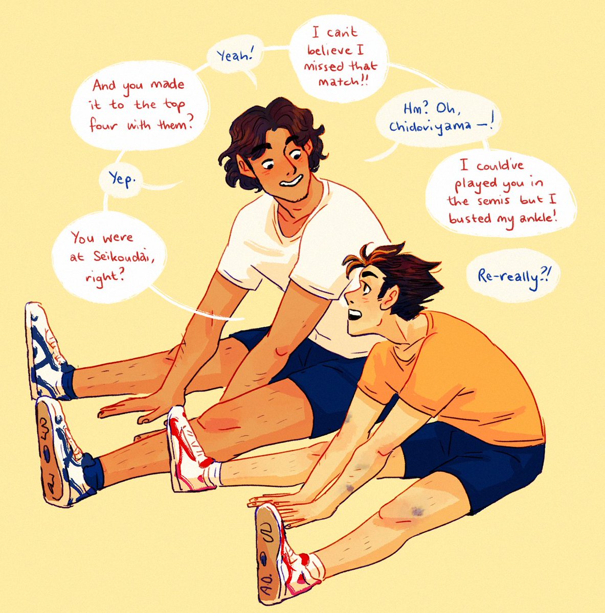*goes home and googles how to interact with strangely adorable new teammate* #asanoya 