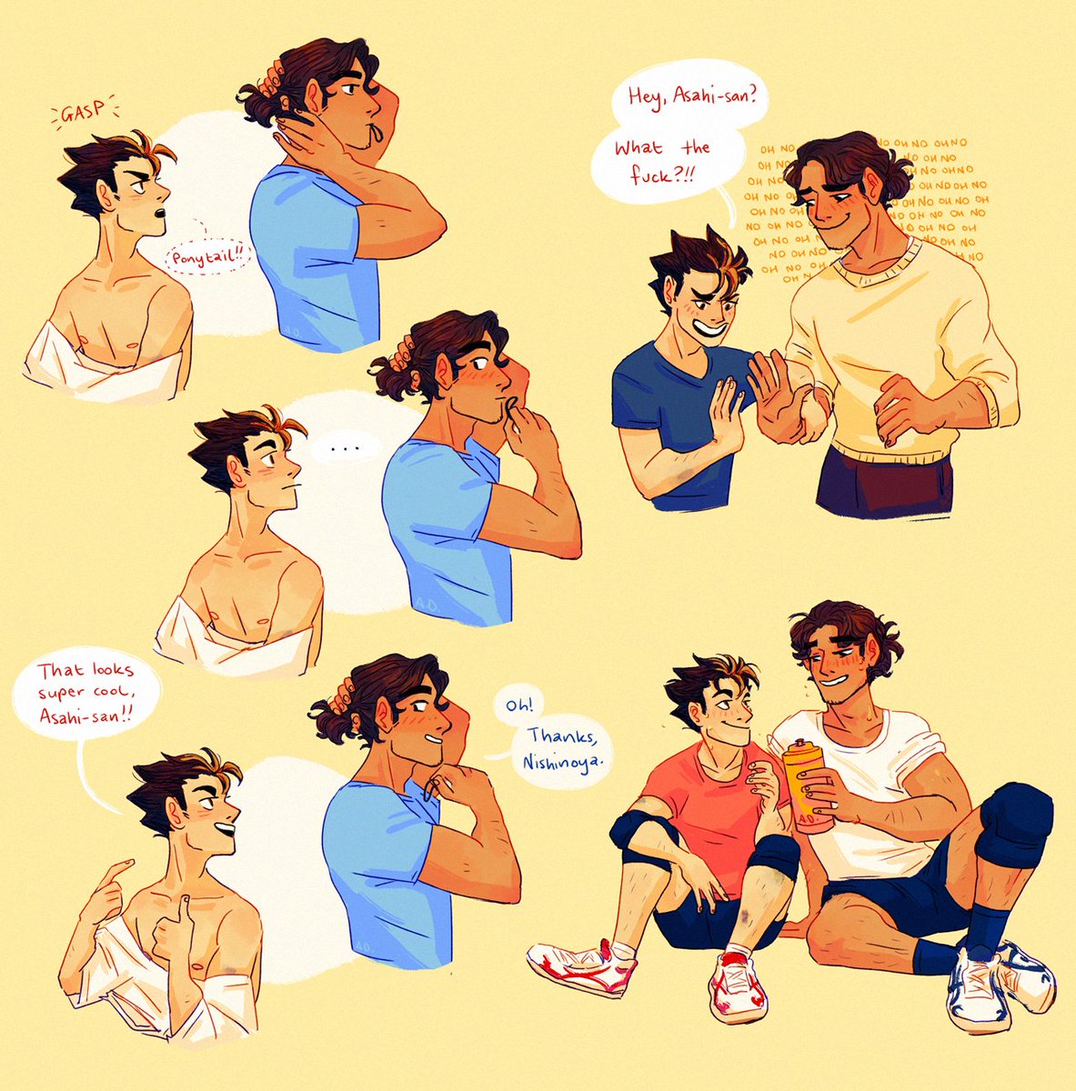 *goes home and googles how to interact with strangely adorable new teammate* #asanoya 