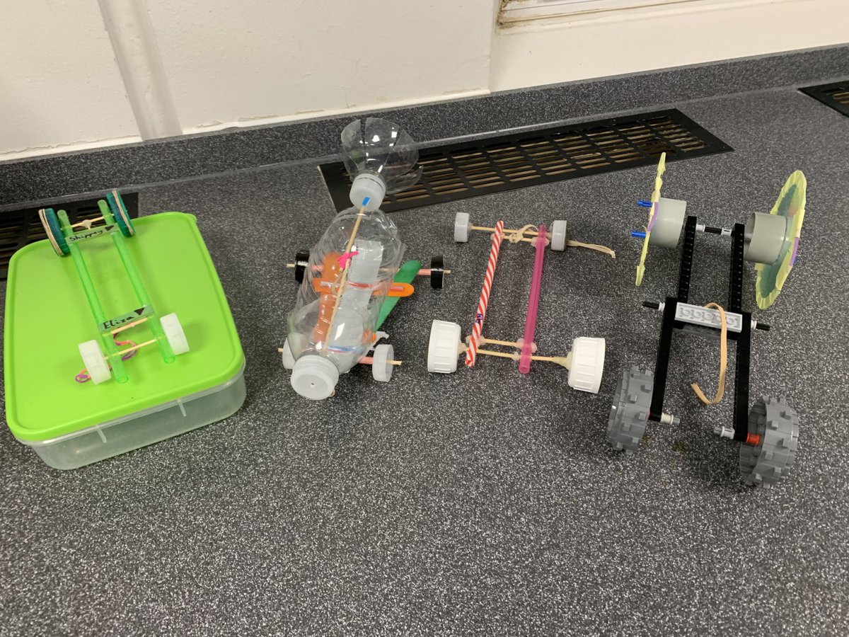 gilberdscience's tweet image. Some fantastic entries for the second STEAM @ Home competition where students were tasked with making a self-propelling car - great to see the innovation from some of our pupils! @GilberdSchool
