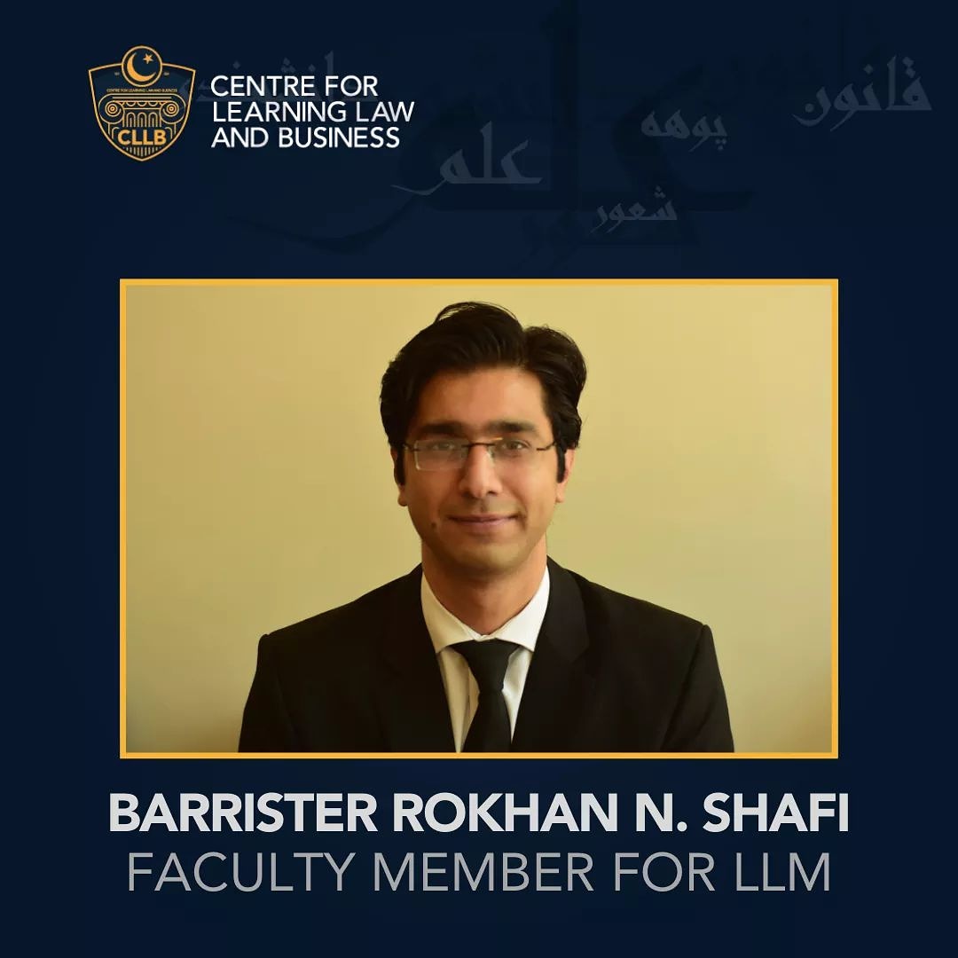CllbOfficial's tweet photo. Barrister Rokhan N. Shafi is an alumni of the University of London and an established legal practitioner. He has completed Master of Laws in Transnational Criminal Justice System from BPP University in London.
#CLLB #LLM #lawschool #CllbLawSchool #Peshawar #KPK #UOL https://t.co/wRREnS85GB