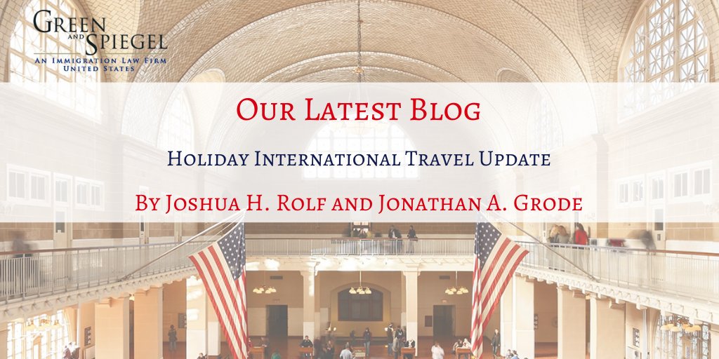 With limited international flights &amp; country-specific restrictions, leaving the U.S. may present issues up front. Ongoing #TravelRestrictions, consular closings, visa suspensions, &amp; more may hinder readmission: bit.ly/37qpjVU #GreenSpiegelUS #InternationalTravel