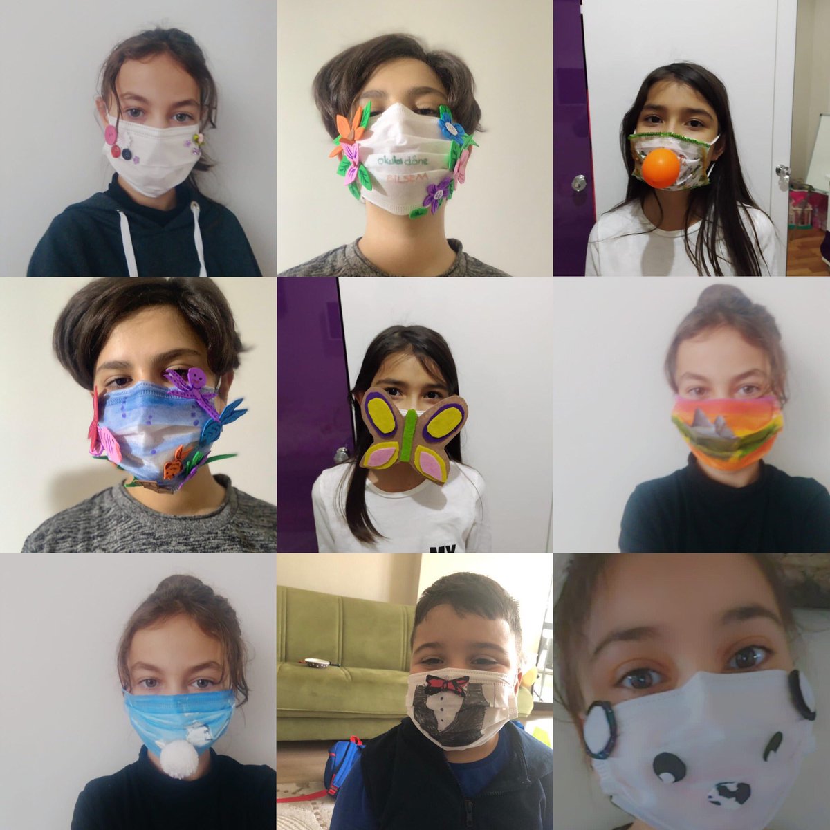elbilsem's tweet photo. Elazığ Bilsem öğrencileri hayallerini maskelerine işledi 💭
Maskeni tak😷
Mesafeni koru
#okuladöneBİLSEM🏫
@ziyaselcuk @tcmeb @BilsemMeb @mehmetnezirg 
@mramazanbarin @elazigmem @feyzigurturk @elbilsem https://t.co/uiuIGRXcaL