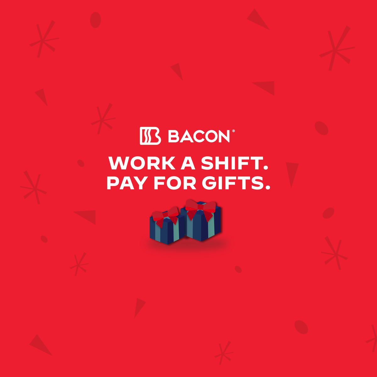 BaconWork's tweet image. Tis the season...for new opportunities. Bring 🏠 the 🥓  this holiday season. See bacon.work to download the app, fill out a profile &amp;amp; select a shift! 

#jobs #siliconslopes #dallasjobs #slcjobs #boisejobs