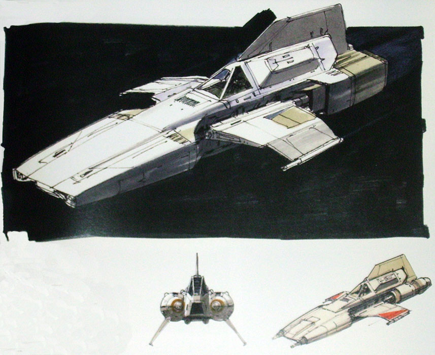 Advent Calendar: The Art of Ralph McQuarrie.Dec 16: Colonial Viper - Battlestar Galactica (1978-1979)
