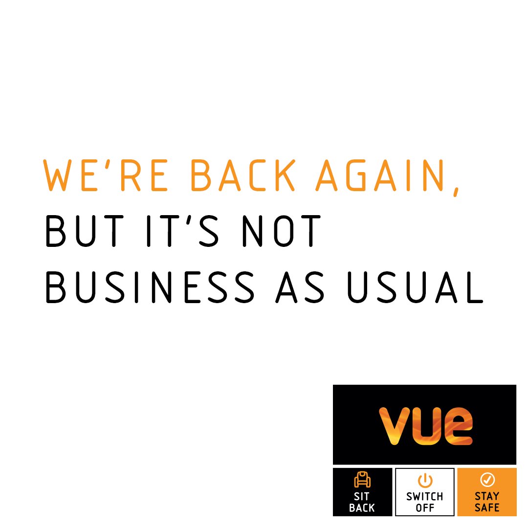 We're delighted to have re-opened some of our venues. Click to see which venues and find out what we’re doing to make your next trip to Vue as safe as possible: bit.ly/3mmTXUl