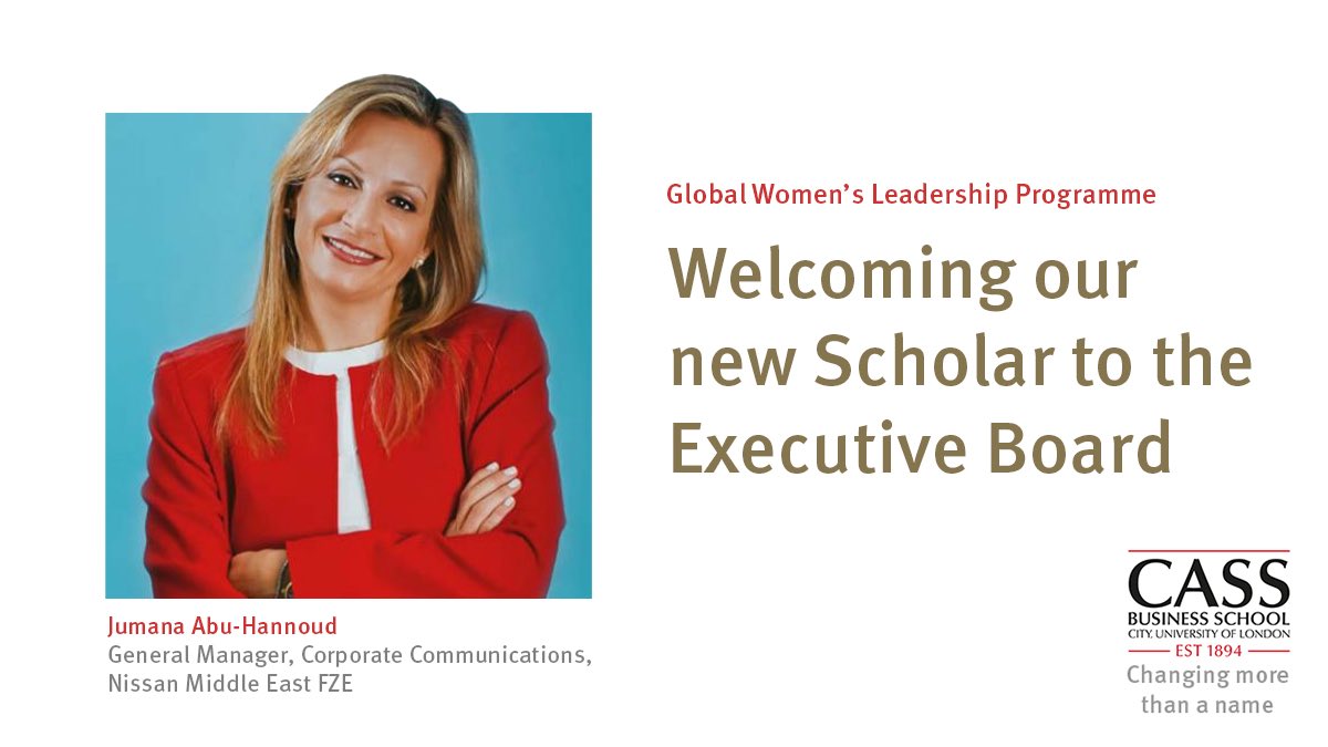 JumanaAHannoud's tweet image. Exciting times ahead! Proud to be joining the ⁦@cassbusiness⁩ #GWLP #ExecutiveMBA #womenempowerment #leadership