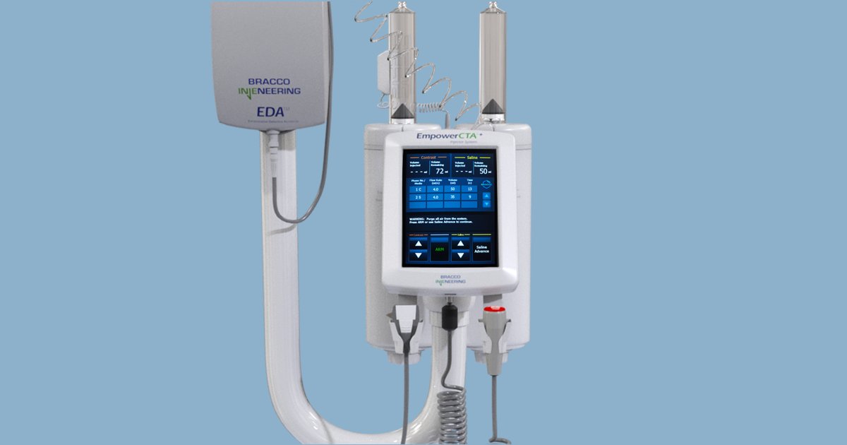 Applied_Rad's tweet photo. SmartInject technology delivers a saline and contrast injection protocol, captures data, improves patient safety & increases workflow efficiency by managing #BigData. Does your CT suite have #SmartInjectSolutions? Read more: https://t.co/MqEl7cClOc #BraccoDiagnostics #CTProtocol https://t.co/K1RENSjrac