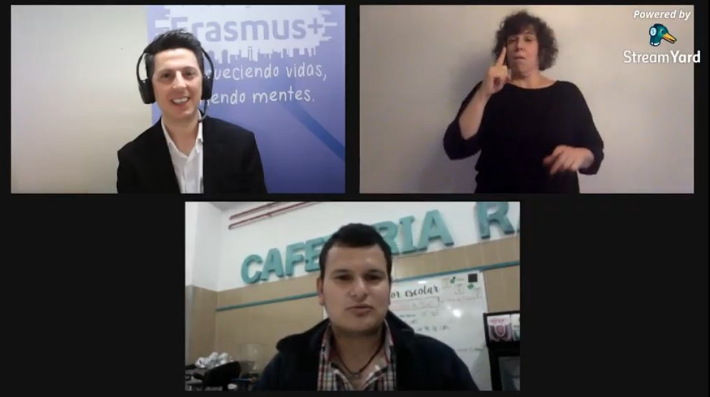 sepiegob's tweet photo. ☕️Continuamos en este apasionante café viajero #ErasmusPlus conociendo a Aroa, Ximo y José Luís, tres alumnos del centro @CEERaquelPaya, ellos nos contarán de primera mano su experiencia Erasmus+ 🔝 https://t.co/zwdXjijBPh