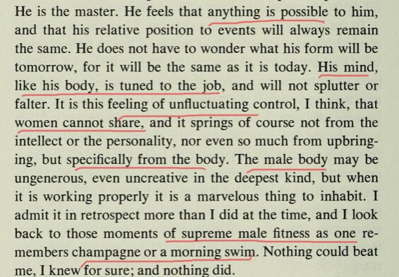 He expands on his theme with quite a paean to masculinity, for a man who has always known he is really a woman. Is mastering womanhood just another tempting summit! once you have assaulted the worlds greatest peak maybe the next one is  #PeakTrans?