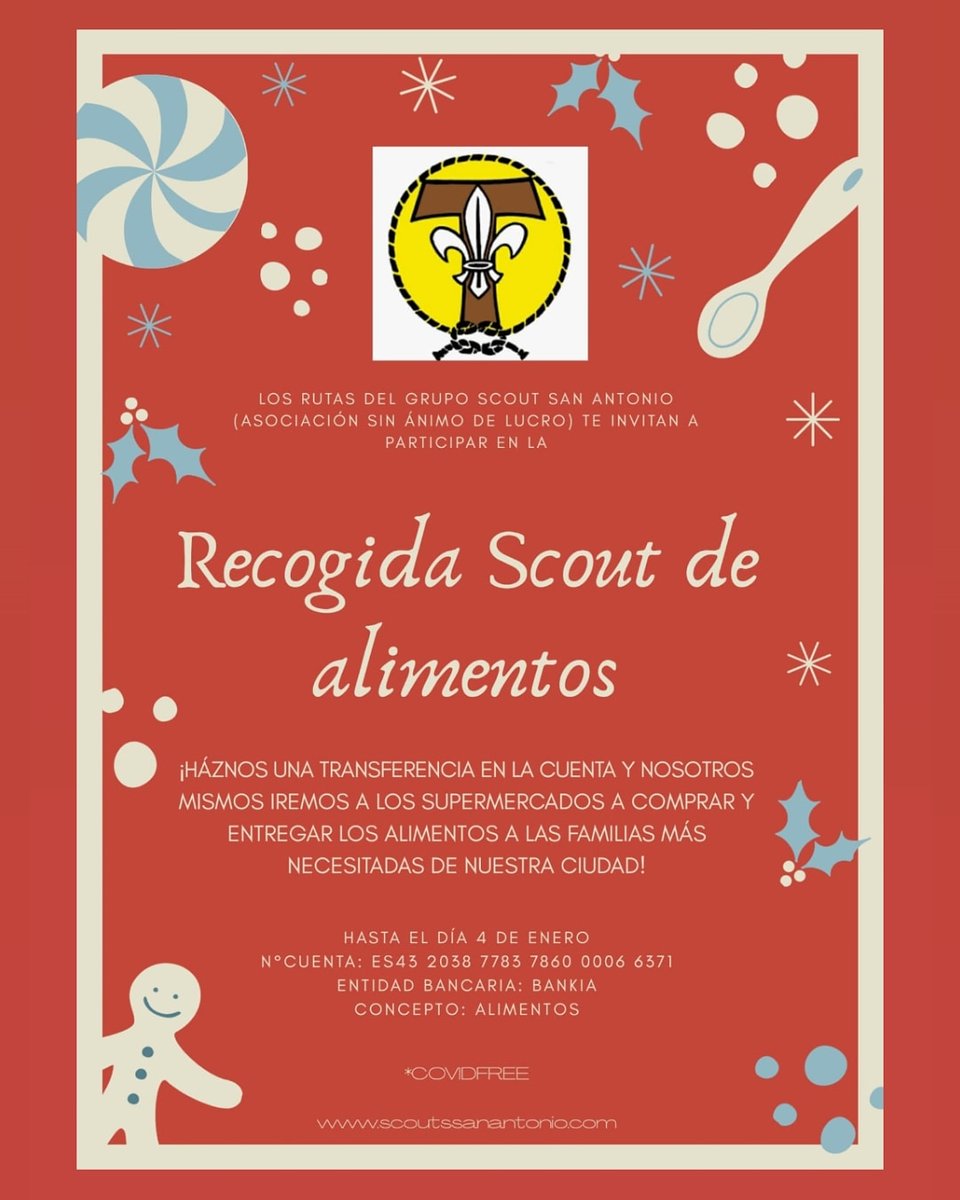 Demostremos que los jóvenes también podemos ser una solución y alegremos a las familias más necesitadas de Ávila. ⚜️💚