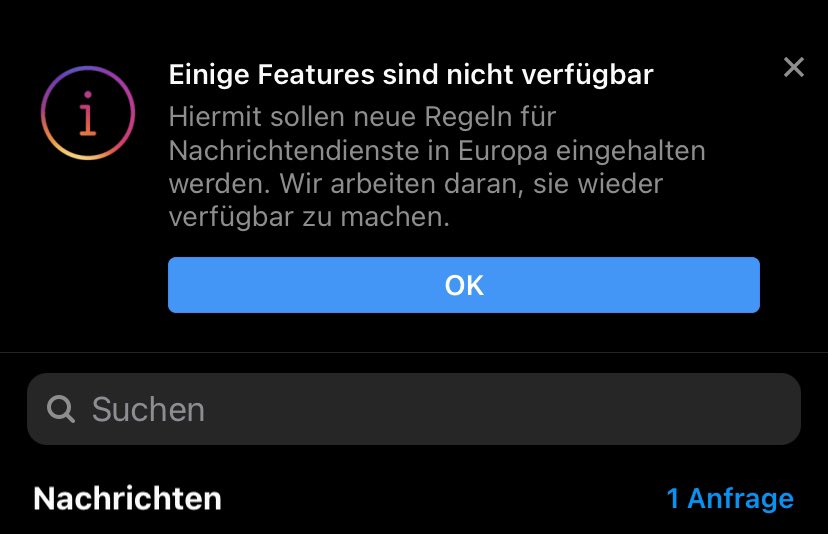 AnjaBoen's tweet photo. Instagram heute. Nutzerkommunikation, die klingt wie frisch aus der Rechtsabteilung (no offense, liebe Juristen). Gute UX bedeutet auch passende Texte, von denen ich als User was habe. ⬇️ https://t.co/Rp6pQ7DrYv