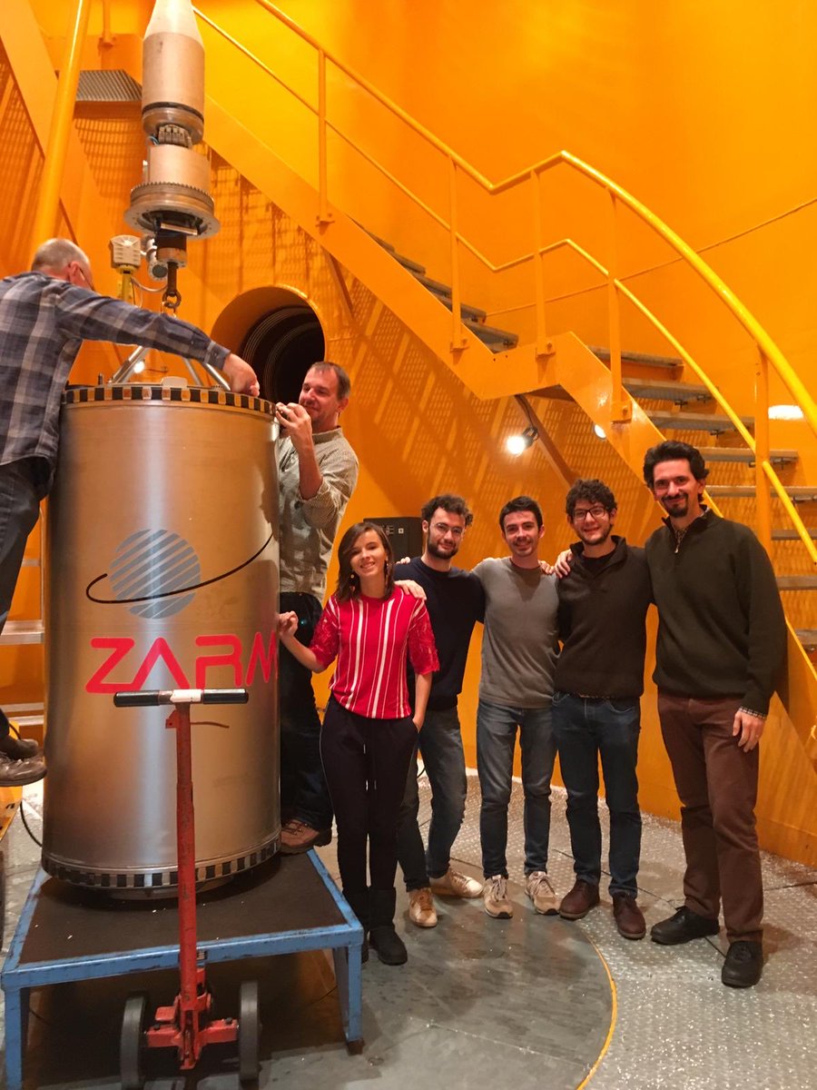 Last but not least the student team StElium, winner of the international DropTES competition organized by  @UNOOSA, a scholarship program in which students can learn and study the  #science of  #microgravity by performing experiments in a drop tower