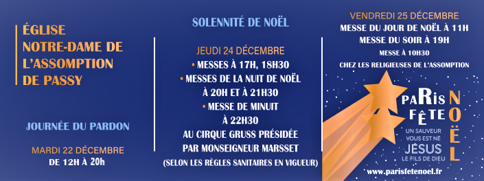 NDAdePassy's tweet photo. Horaires de la veillée et des messes de Noël à @NDAdePassy  , et journée du pardon (confessions) https://t.co/Dj20XR6zQa