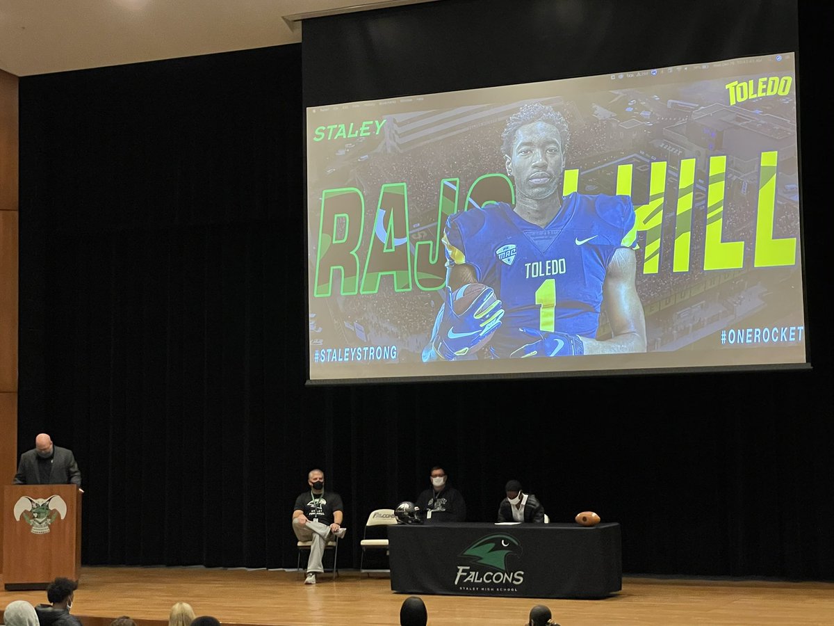 Congratulations Rajon Hill on signing with <a href="/ToledoFB/">Toledo Football</a>!! <a href="/NKCSchools/">NKC Schools</a> <a href="/StaleyFootball/">Staley Football</a> <a href="/NKCSchools/">NKC Schools</a> @StaleyNews <a href="/N2SportsStaley/">N2Sports Staley</a>