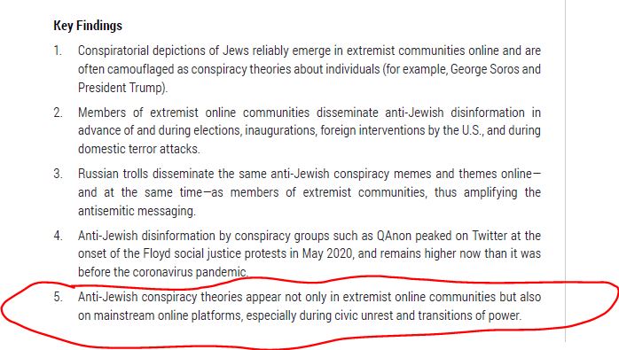 Key FindingsAntisemitism online starts in extremist communities (left and right) and then radiates outward to mainstream discourse. It worsened during the Floyd/Social Justice protests.