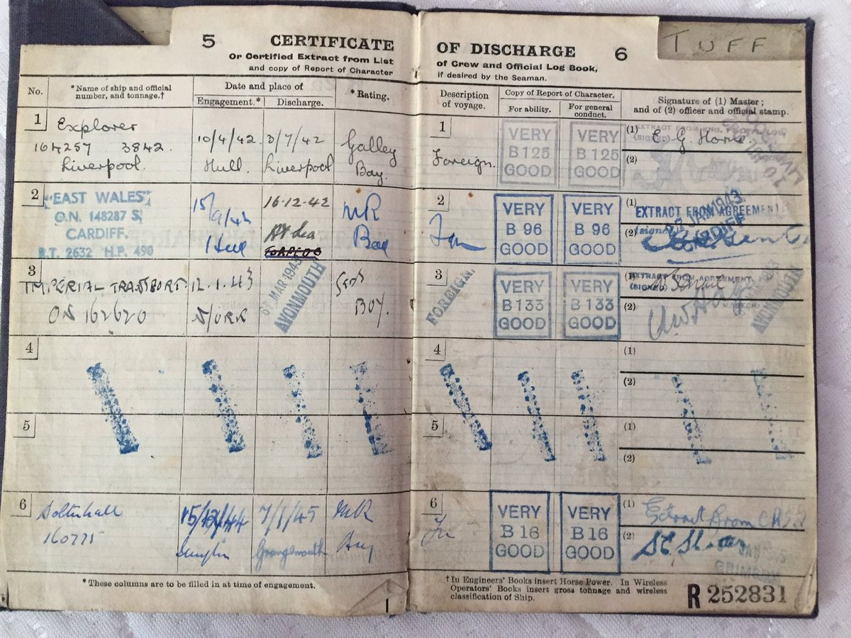 Phuketphil's tweet photo. @uboatnet My fathers ship SS.East Wales sunk by U-159 on 16 December 1942 in the Atlantic. My father was 14 at the time and served as a galley boy and survived the sinking and is alive today at the age of 93. https://t.co/ojvAjj0BKp