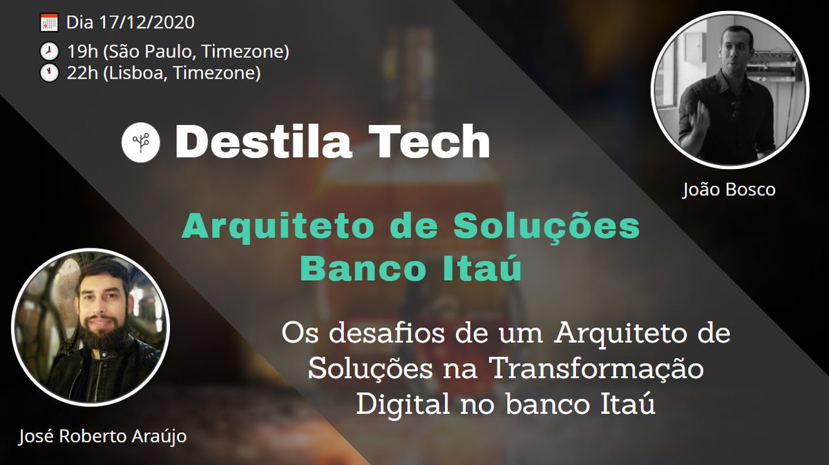 jrobertofaraujo's tweet image. Galera se liga só ness LIVE que vai acontecer amanhã lá no canal da #EmergingCode
🔥 Vamos entrevistar @joaoboscoseixas sobre a ótica de um Arquiteto de Soluções trabalhando em grandes instituições financeiras, compartilhando seus desafios!
Lembrete 👇
youtube.com/watch?v=hBwmeC…