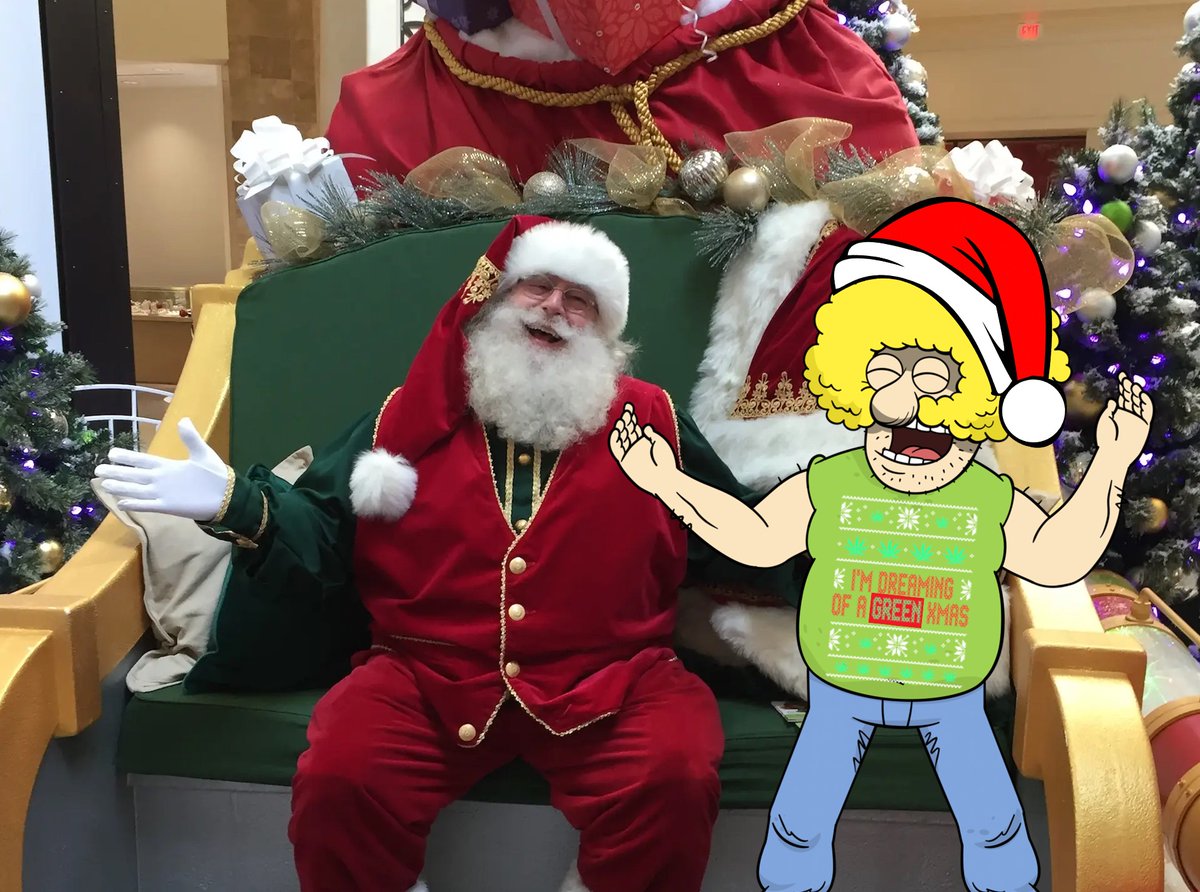 FreakBrothers's tweet photo. Freddy braves the mall to meet Santa. What do you think he asked for?
___
#thefreakbrothers #thefreaks #fatfreddy #freddy #santa #wishlist #mall #holidays #shopping #christmas #photowithsanta #uglysweater #cannabis #joint #santaclaus #weed #happy #joy #holidayseason https://t.co/VFCLRDjUzl