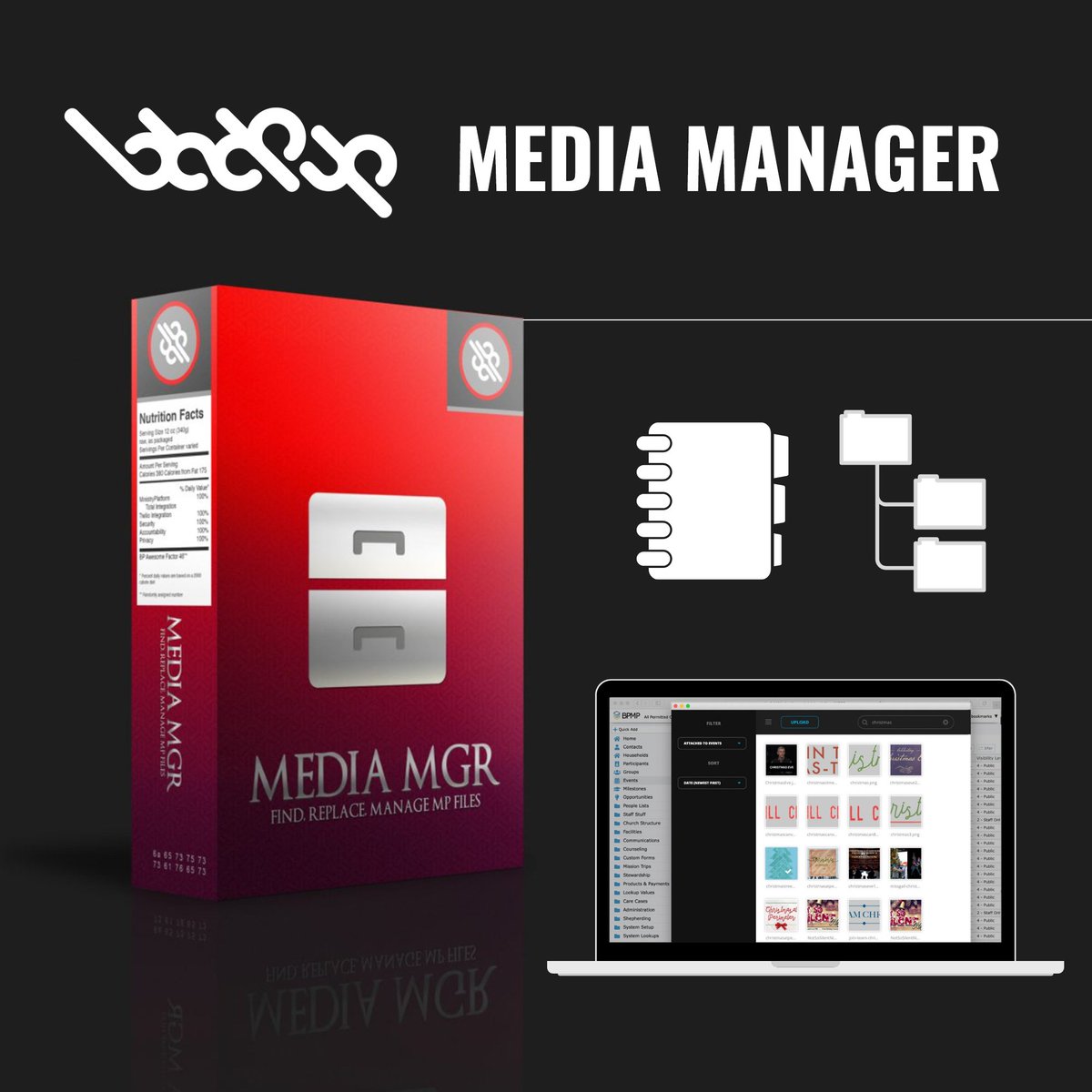 blackpulp's tweet image. It may be time to get a handle on #church files in your @ThinkMinistry database! With our Media Manager, you can search for files by keyword, filter by date/name, update files independently or in bulk, &amp;amp; retrieve images to use outside of your MP dashboard. bit.ly/3k5LNyC