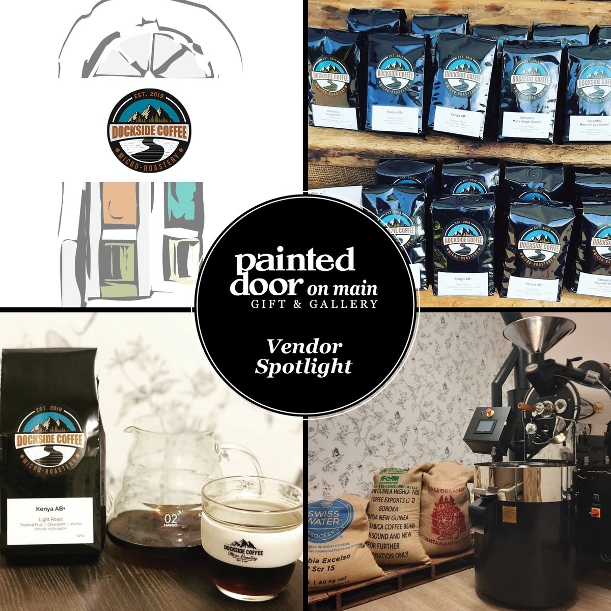 pdonmain's tweet photo. VENDOR SPOTLIGHT
.
Dockside Coffee &amp; Micro-Roastery is a local, small batch coffee roastery operated by two women and proudly located in Beaumont, Alberta. We are passionate about coffee and dedicated to bringing our customers high quality coffee from around the world. https://t.co/EuCTa5p7Qa