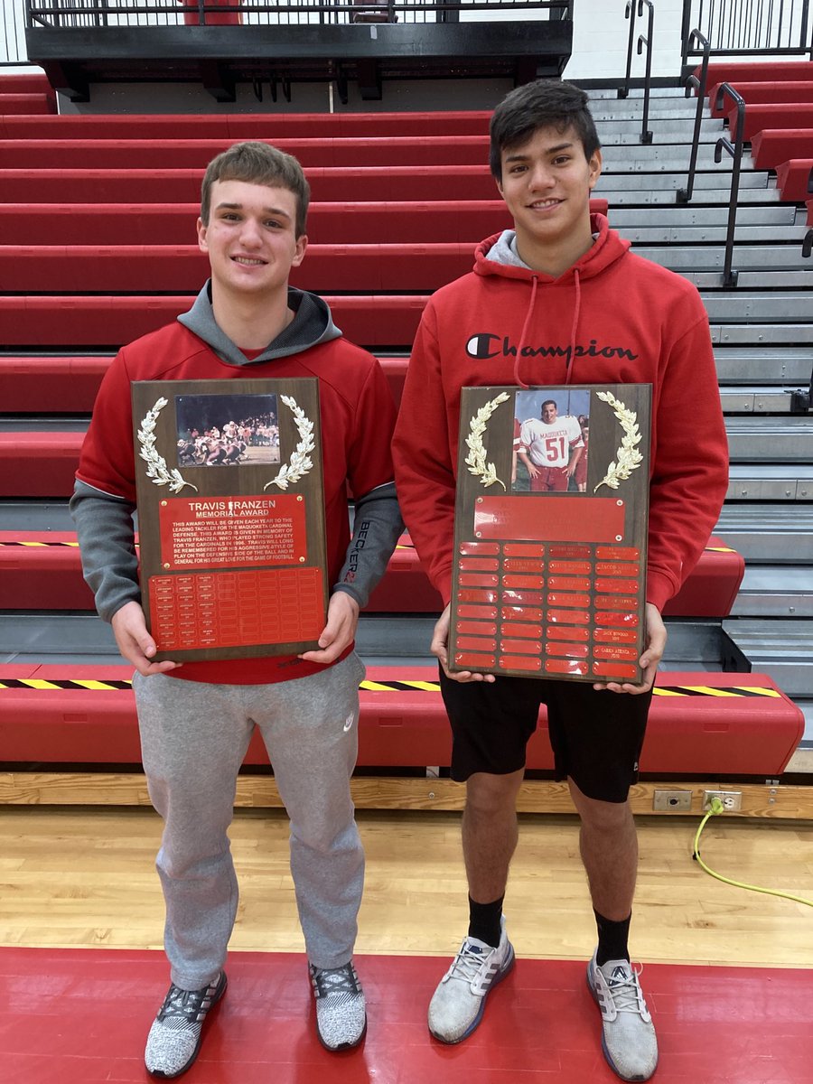 MaquoketaFB's tweet photo. Congrats Connor and Caiden on your awards! BOC! https://t.co/WH38GumFIW