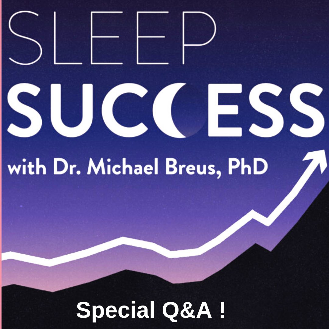 thesleepdoctor's tweet photo. You asked, I answered! My Sleep Success Podcast this week is all about YOU!  I reached into my mailbag to uncover some of your most important questions about sleep. https://t.co/1Zd3mX4sXA 

#applepodcast #applepodcasts #sleepsuccess #sleepsuccessstory #sleeptips #sleephelp https://t.co/e84n0xh2b8