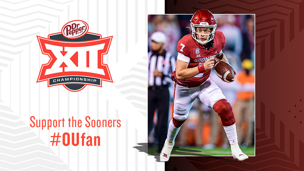 Big12Conference's tweet photo. 🙌🙌🙌 Your turn, @OUfootball fans. Share a video of you cheering and clapping for the Sooners with #OUfan for a chance to be featured during the game on Saturday.
@DrPepper | #Big12Championship https://t.co/iZgzMyWQ6i