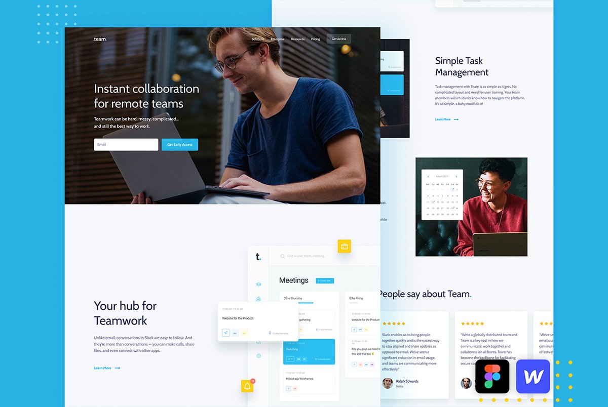 heymaaahir's tweet photo. SaaS Team Collaboration App &amp; Blog | Concept Project
Live Preview: https://t.co/xgrGYL7WD4

 #webdesign #website #webdevelopment #website #ux #design #ui #uxdesign #websitedesign #collaboration #webflow #webflowwebsite #webflowdevelopment #upwork #fiverr #NowUnitedPasLeChoix https://t.co/HYMhfE3QM9