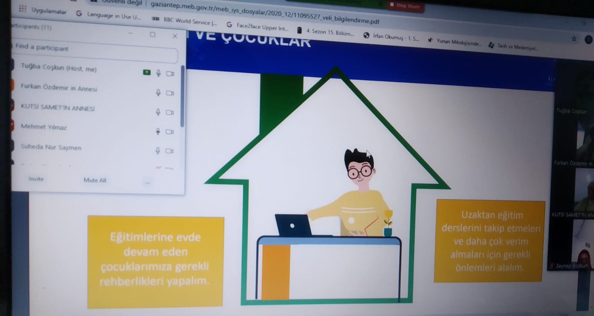 KadriyeOzgozen's tweet photo. İl Milli Eğitim Müdürlüğümüzün planlamaları doğrultusunda okulumuz öğretmenleri velilerimizle online toplantılar gerçekleştirerek pandemi süreci hakkında ve alınması gereken tedbirler hakkında bilgilendirmeler yaptılar. #GaziantepSeferber @gul_davut @yasintepe @erdalkilinc27 https://t.co/VYfHhfQXv9
