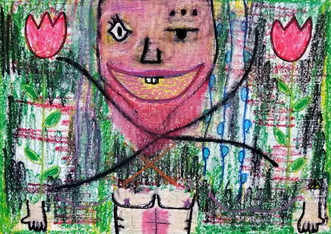 お晩です?
やっぱ絵の具難しい。自分はせいぜいクレヨンか色鉛筆しか出来なそう。普段から絵の具使ってる方はほんとに凄いな✨何かを極めたいから迷ってる。クレヨンは大好きなんだけど、描いてる人少なくて需要がない。色鉛筆は何か足りない気がして進まない。とりあえず今日は寝て明日に備えよ〜? 