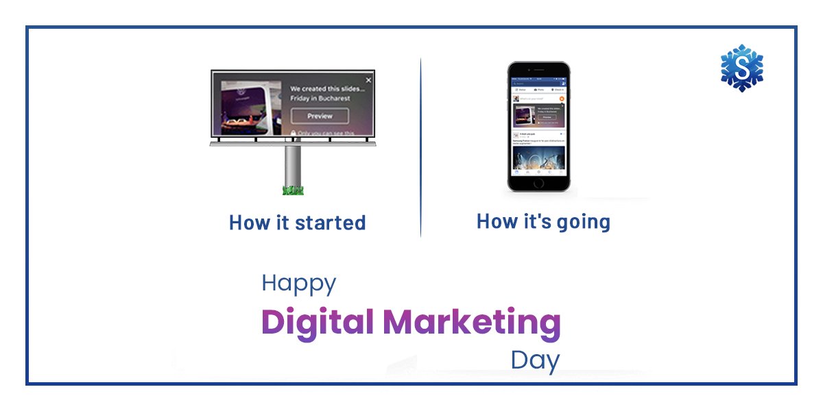 snowflakessoft's tweet photo. #DigitalMarketing is all set to shape our present and future🔮 to something better to make things more convenient.
Let's together celebrate the essence of Digital Marketing. Wishing all our Future Analysers "HAPPY DIGITAL MARKETING DAY"
#digitalmarketingday #DMDay2020 #DMD2020 https://t.co/hbBT6u2MW2