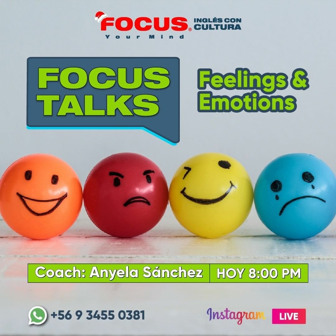 focusyourmindcl's tweet image. La cita es esta noche a las 8pm, con la coach Anyela Sánchez,  en nuestra clase gratis #FocusTalks, donde conoceremos los Feelings &amp;amp; Emotions.

Aburrido – Bored /Weary
Admiración / Asombro – Awe
Contento – Glad
Deprimido – Depressed

Conoce más sobre los Feelings &amp;amp; Emotions.
