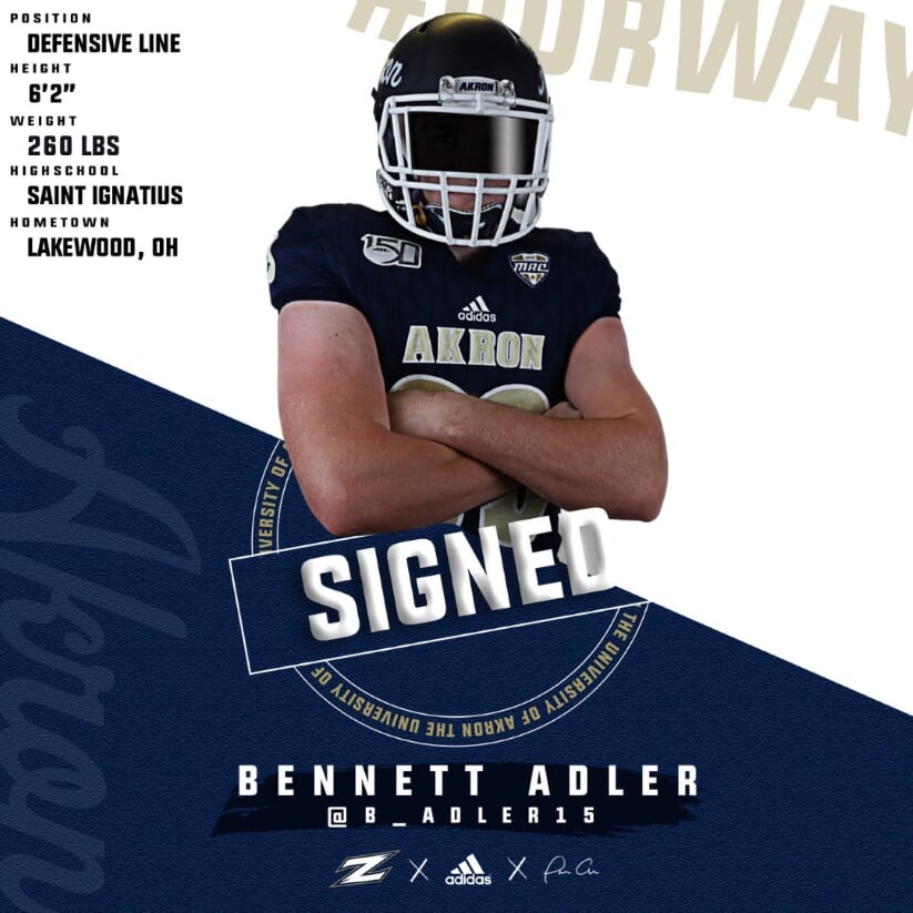 ✍️<a href="/B_Adler15/">Bennett Adler</a> 

Welcome to the Akron family, Bennett!!

#OurWay #21PVISION