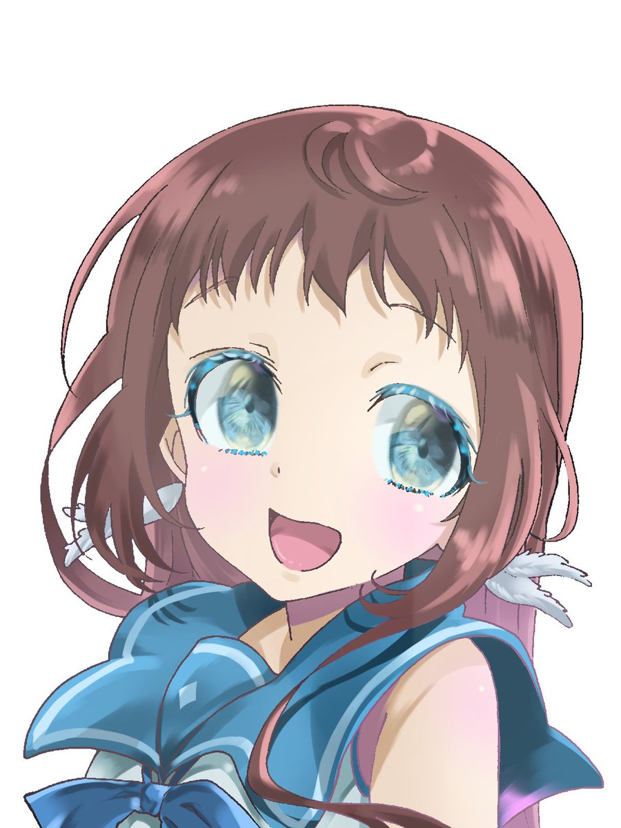 リクエスト絵完成 デジタル練習しなければ 凪のあすから 向井戸まなか タケお絵描き素人のイラスト