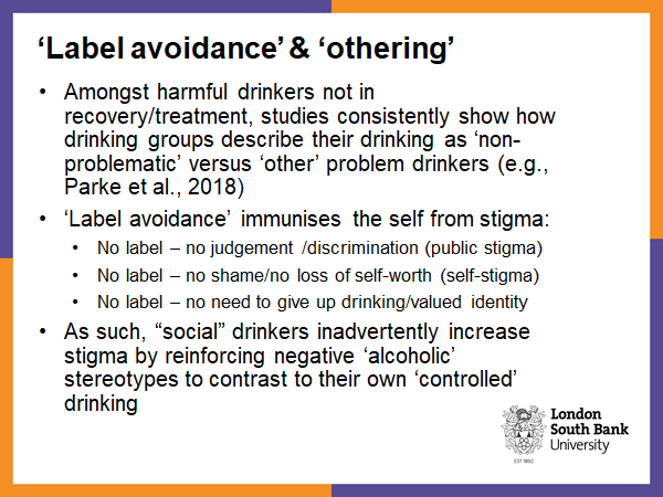 Thread: I argue that alcohol stigma is so pervasive partly because many drinkers are motivated to set the threshold for alcohol problems as 'alcoholism' to protect heavy drinking as a normalised stigma-free status. 1/10