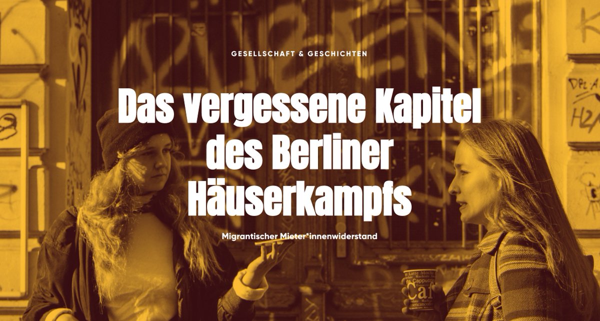 "Es war ganz üblich, dass in Anzeigen explizit stand ‚keine Wohnungen für Ausländer."  Ein kleiner Exkurs in den damalige rassistische Wohnungspolitik
mit Duygu Gürsel. bit.ly/3mnlLrJ