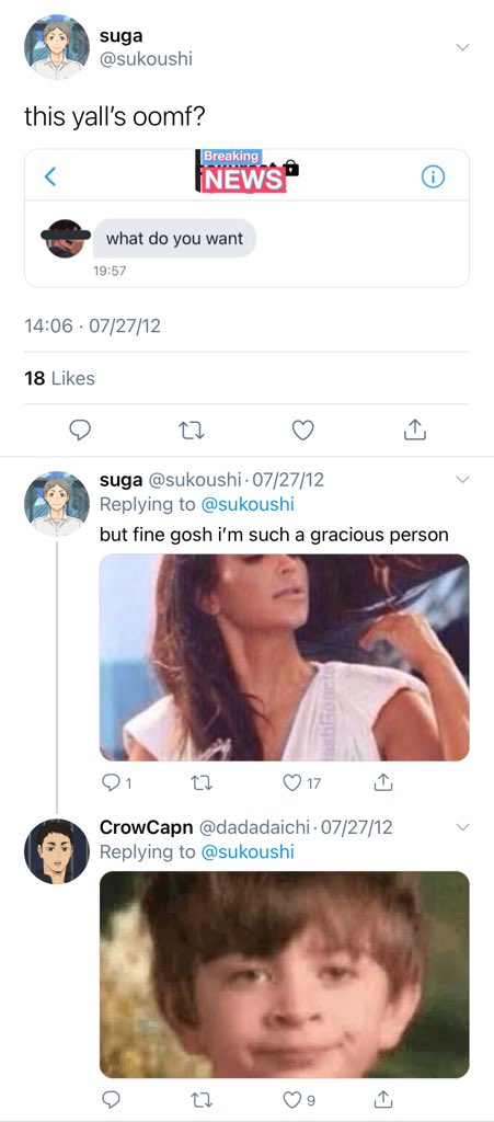 krtskdaily's tweet image. EXHIBIT K — URGENT NEWS URGENT NEWS! KUROO TETSUROU, AT THE TENDER AGE OF 17, NOW KNOWING HIS CRUSH'S TYPE, HAS ASCENDED 😳✨💛💕💖💫🌈