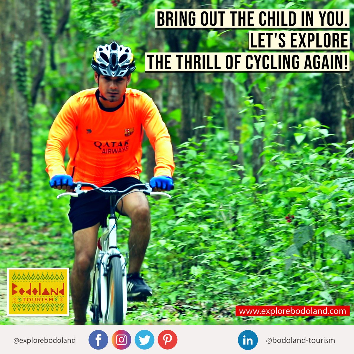 explorebodoland's tweet photo. Winters make Kokrajhar a perfect getaway, where every year cycling rallies are held. Bicycles on hire can be found and enthusiastic cyclists can go around the various landmarks.

#Cycling #Cyclingroad #Cyclingrally #Bicycling #Kokrajhar #Bodoland #BodolandTourism #ExploreBodoland https://t.co/VGp9ytDWnT