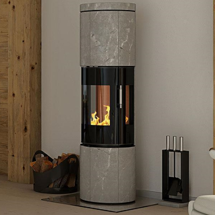 FireplacesView's tweet image. RAIS' Q-Tee, Rina and Juno models are available with a soapstone exterior. Soapstone is a Finnish natural stone that gives the stoves a rustic white-grey character, but also gives the added benefit of retaining the stoves heat and releasing it into the room for many hours ♨