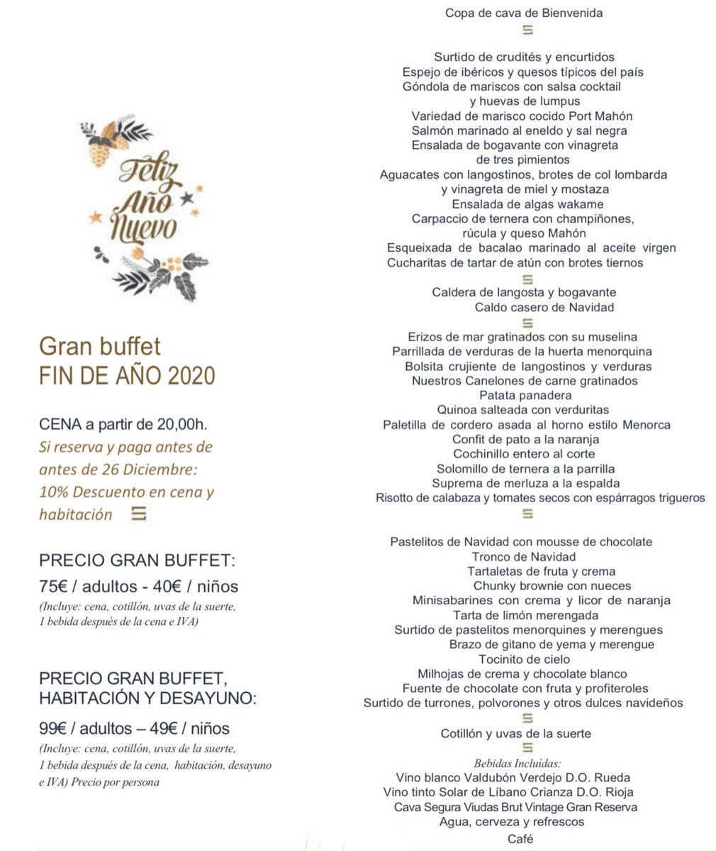 Buffet del 31 de Diciembre.

sethotels.com