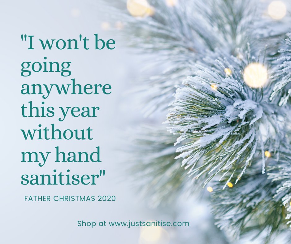 JustSanitise's tweet photo. Very wise Father Christmas.  Did you know our fast-acting, no nonsense liquid has been created by an alliance of ethical companies working together to make a real impact on Britain’s response to the pandemic. https://t.co/FEpYvOF80t https://t.co/qv5Zg4GpJS