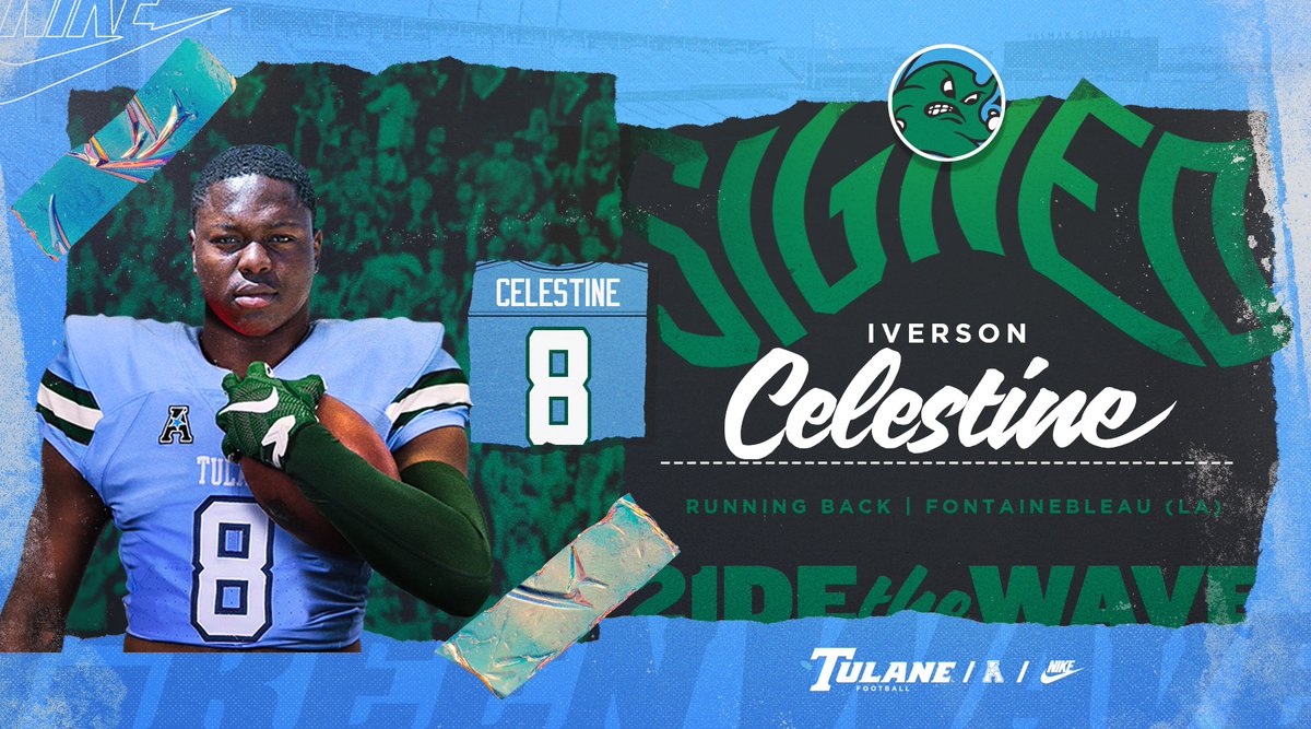 GreenWaveFB's tweet photo. HE'S STAYING HOME 

Welcome to the Wave, @iversonc_8 

#RollWave | #21deTheWave https://t.co/BWPhvo3mW3